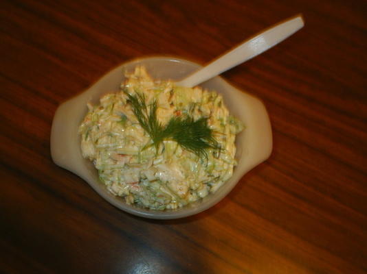 salada de repolho krab