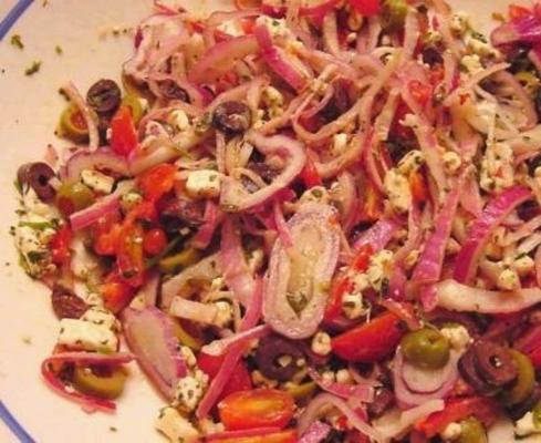 salada grega colorida