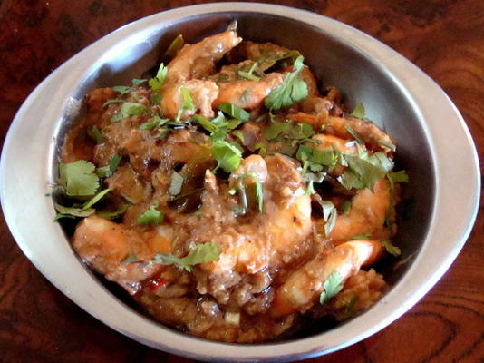 camarão tailandês satay
