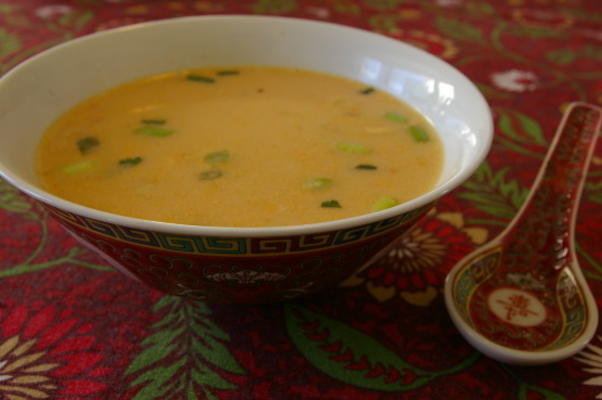sopa de coco thai fácil tom kha