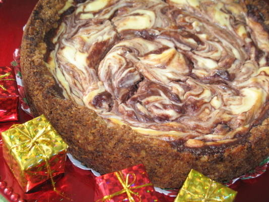 cheesecake de chocolate e oxicoco