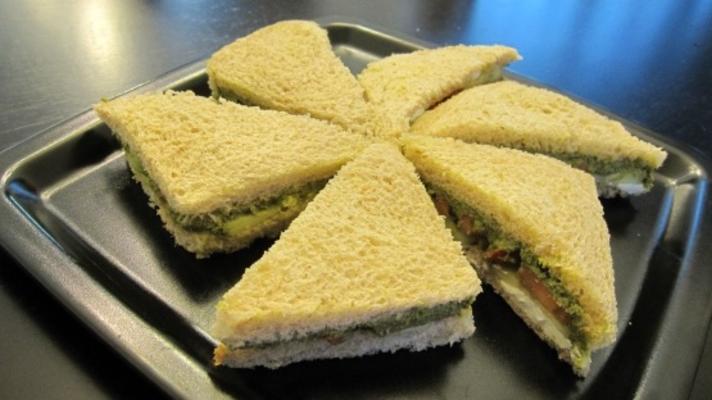 sanduíche de chutney verde indiano
