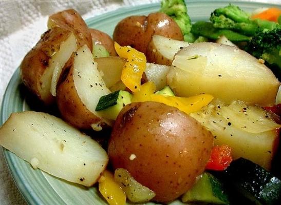 batatas e vegetais roasted mediterranean