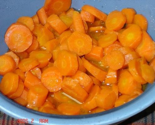 cenouras tenras cozidas no forno