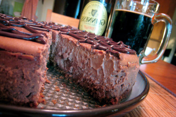 cheesecake de chocolate-guinness