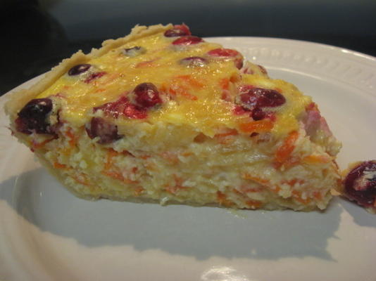 Quiche de amora com batata doce