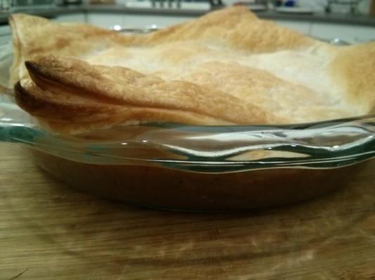 canguru e torta de cerveja com massa folhada