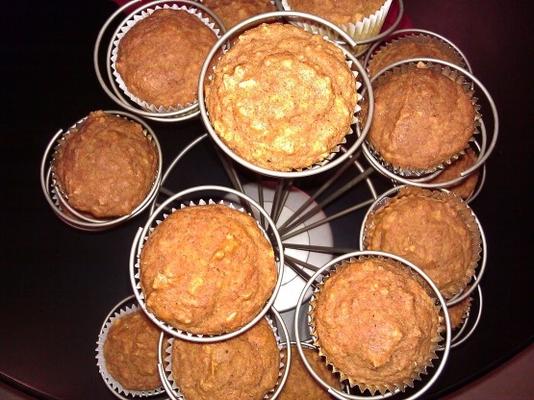 muffins de aveia abóbora úmida