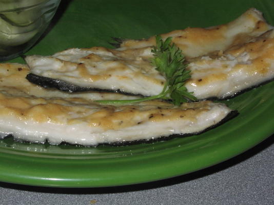 filetes de truta de maçã grelhada