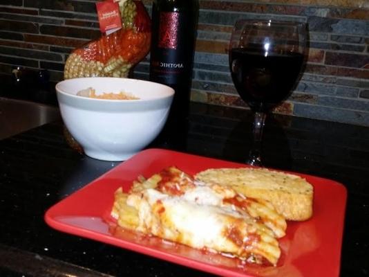 manicotti fácil, recheado