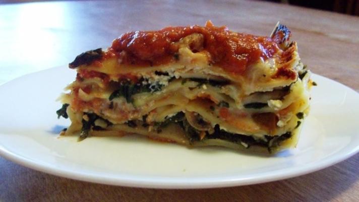 torta de lasanha sem carne milha-alta
