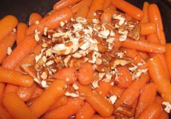 cenouras doces com pecans