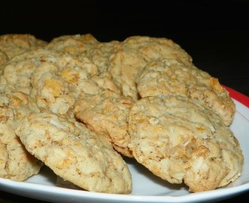 biscoitos de flocos de milho de aveia