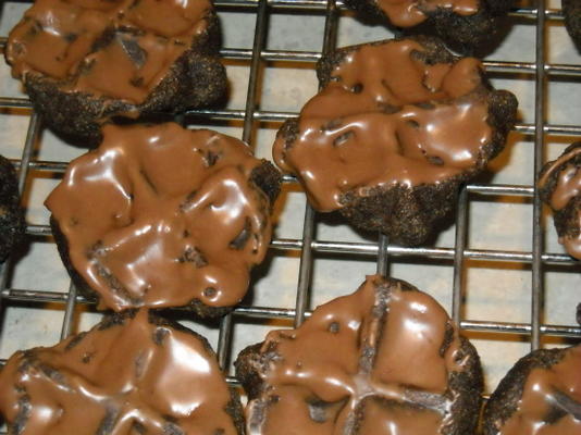 gotas de waffle de chocolate (bolachas)