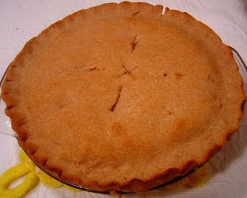 crosta de torta de trigo integral fácil