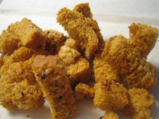 desenhou croutons picantes