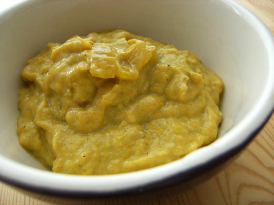 mergulho de banana ao curry