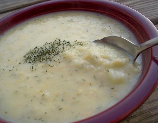 sopa de couve-flor de queijo