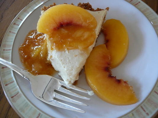 torta de pêssego gelada