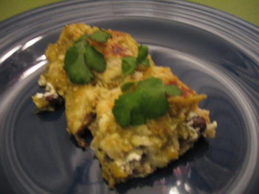 enchiladas de legumes com molho de tomatillo