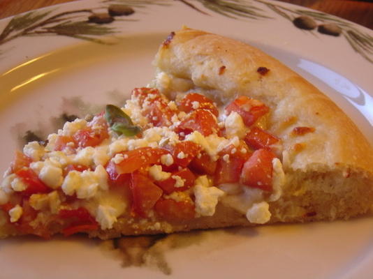 balsâmico tomate e alho pizza com nozes