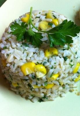 arroz fácil e milho