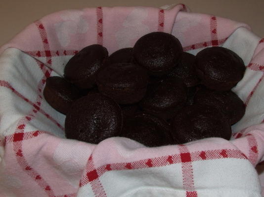 Queques do brownie dos watchers do peso - pontos por muffin = 1