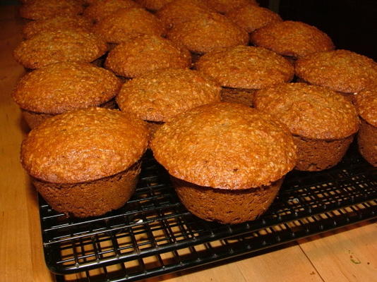 muffins de compota de farelo de aveia