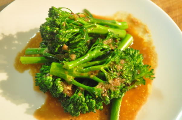 broccolini com vinagrete balsâmico