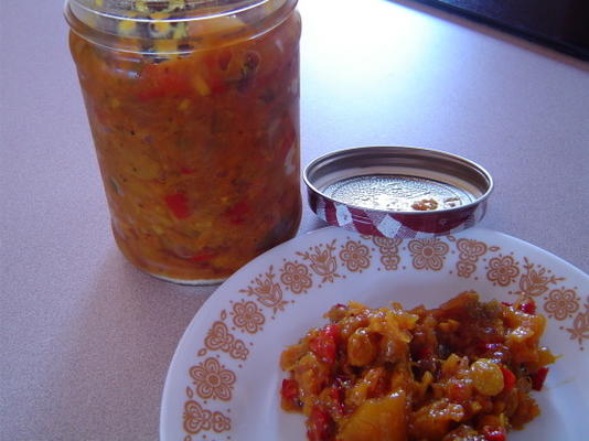 chutney de laranja quente