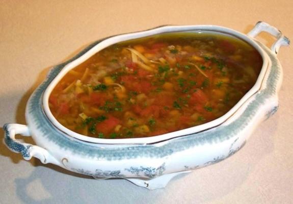 sopa de cordeiro rústica de florença (minestra dagnello)