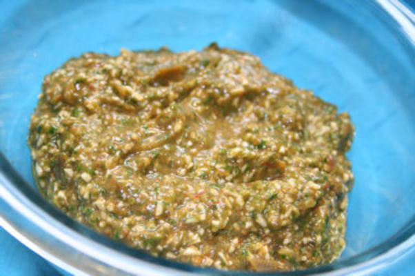 molho pesto de espinafre mais leve