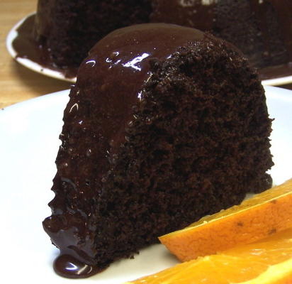 bolo de trufa de chocolate-laranja