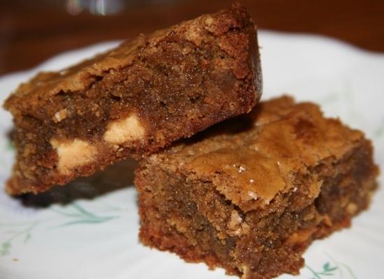 brownies de chocolate branco