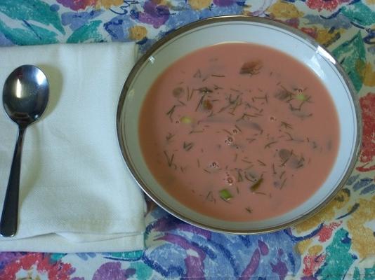 barshch de verão polonês (borscht)