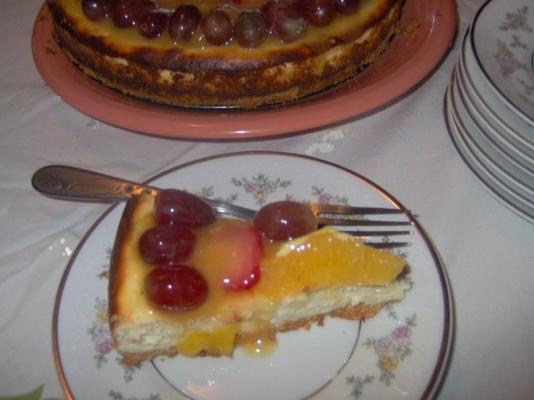 cheesecake de joias de frutas