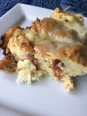 dor de bacon e gruyere perdu