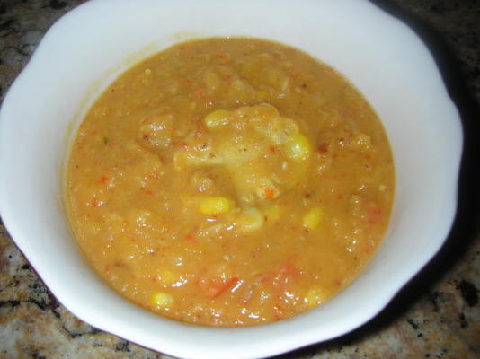 receita de sopa de milho temperada jamaicana
