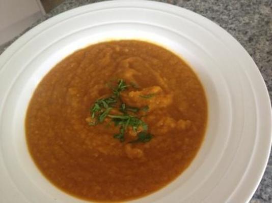 sopa de cenoura marroquina picante