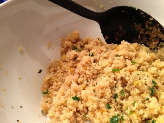 quinoa - ervas finas e alho