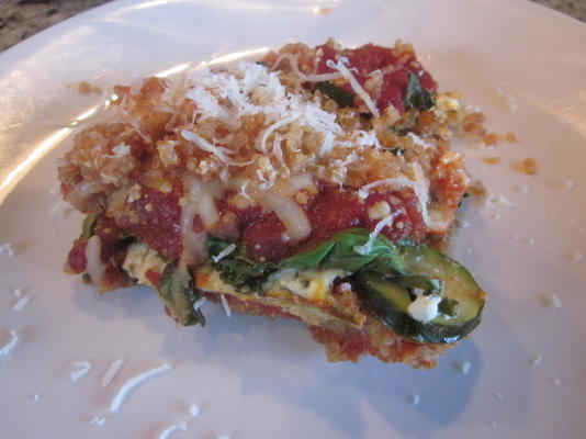 lasanha de quinoa e couve