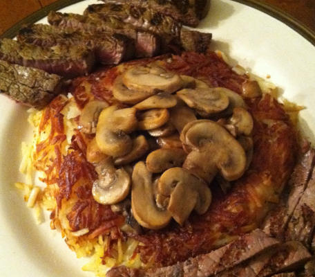picanha steakhouse com batatas fritas douradas e cogumelos 5fix