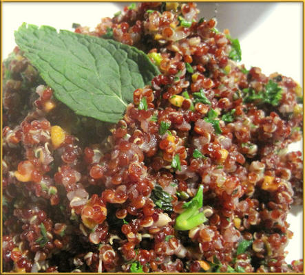quinoa vermelha com pistachios
