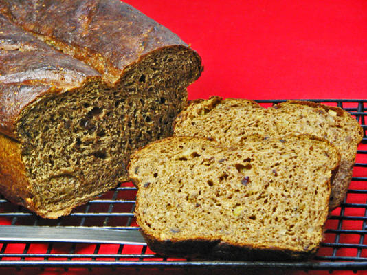 pão de fermento de trigo de noz de figo (abm)