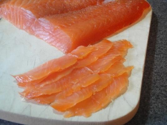 salmão cítrico curado