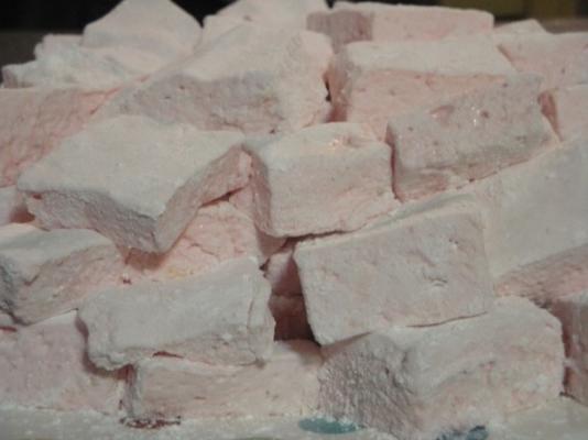 marshmallows de limonada de framboesa