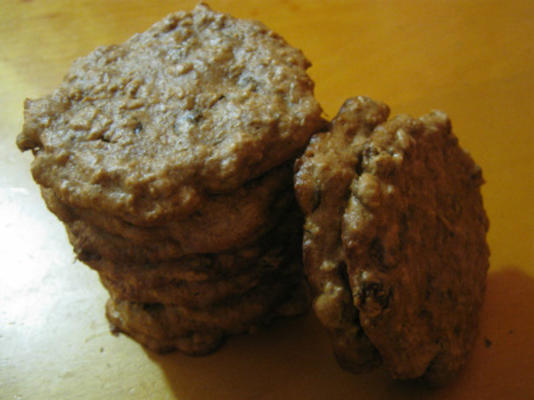 biscoitos de passas manteiga de amêndoa (vegan, sem glúten)