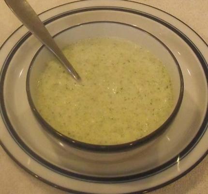 sopa cremosa de zuchinni