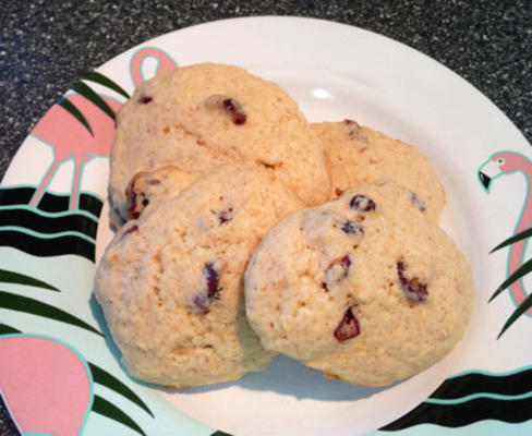 gengibre limão e cranberry crunch cookies