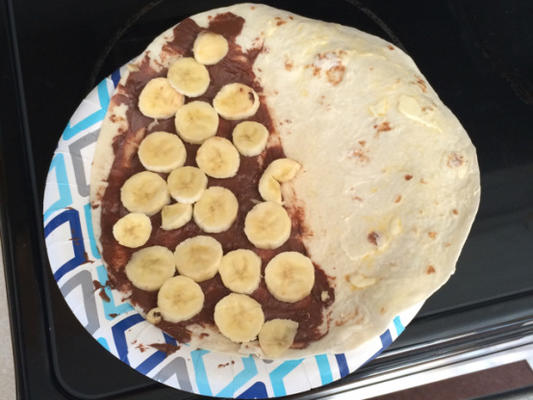 quesadilla nutella